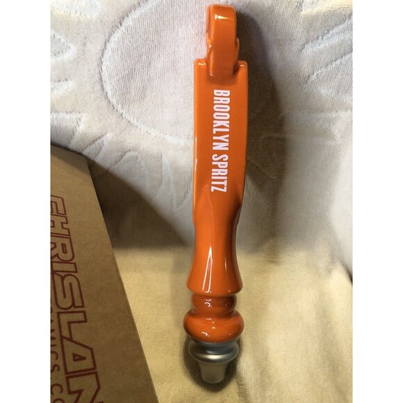 Brooklyn Spritz Ceramic Orange Beer Tap Handle - Picture 4 of 5